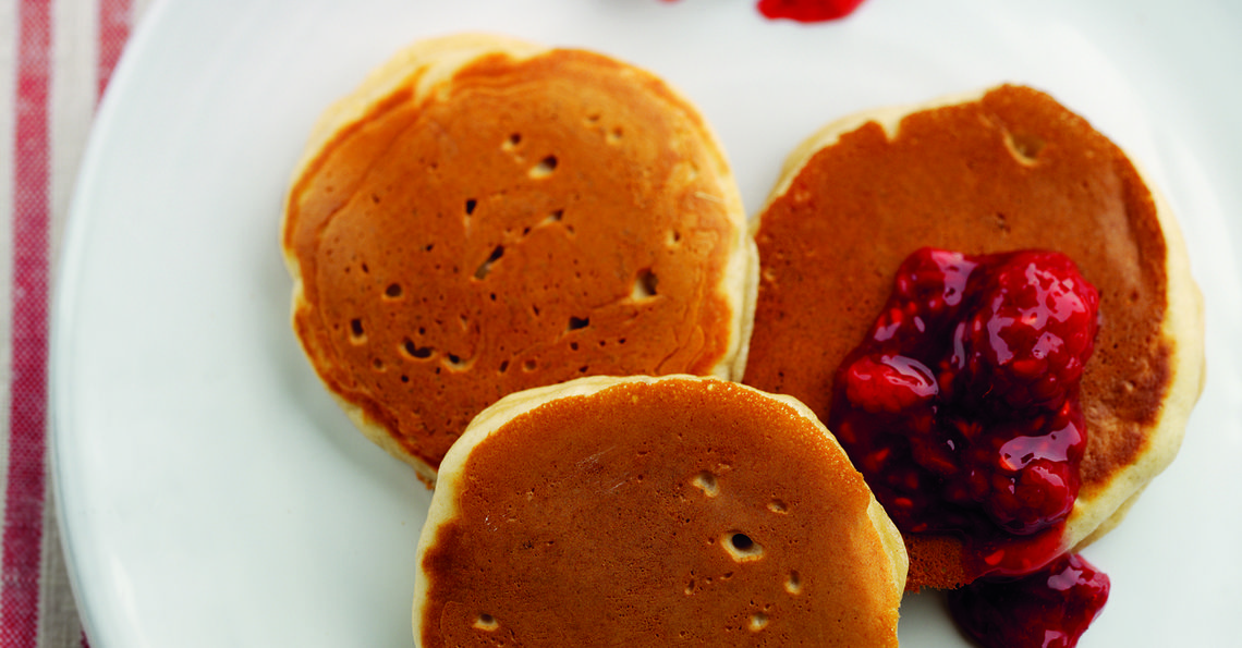 Pancakes flavoured with heather honey