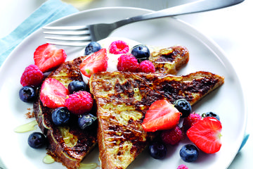 Mixed berry fairy toast